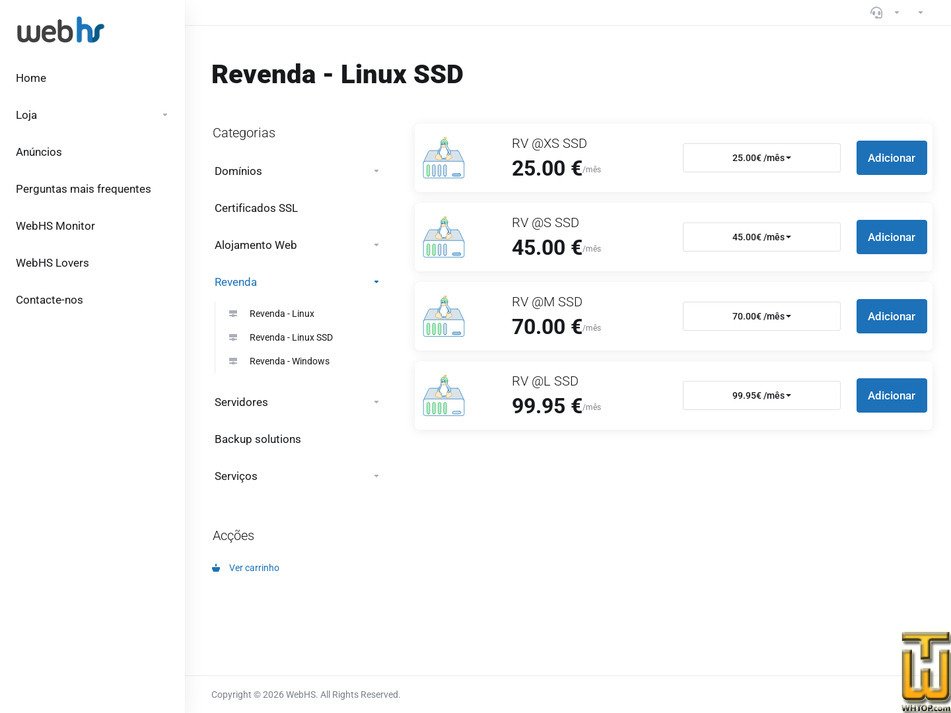 Taken on 12 March, 2026 screenshot of RV @L SSD from webhs.pt