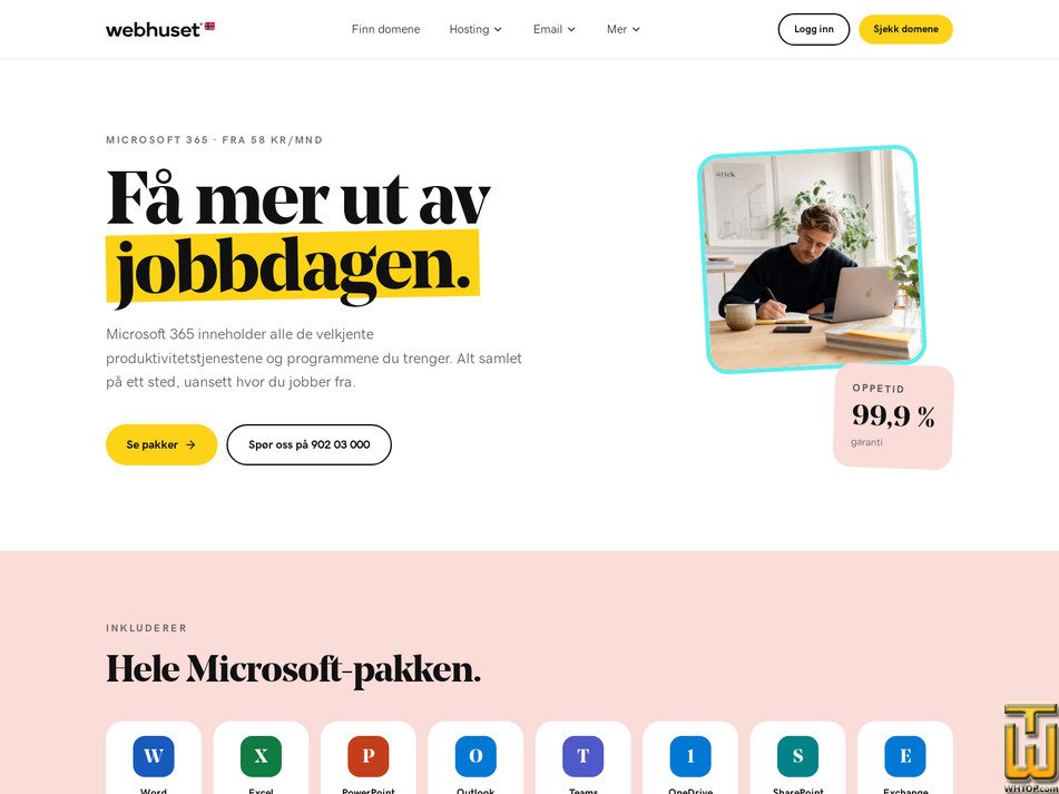 Taken on 2 September, 2026 screenshot of Business Premium from webhuset.no