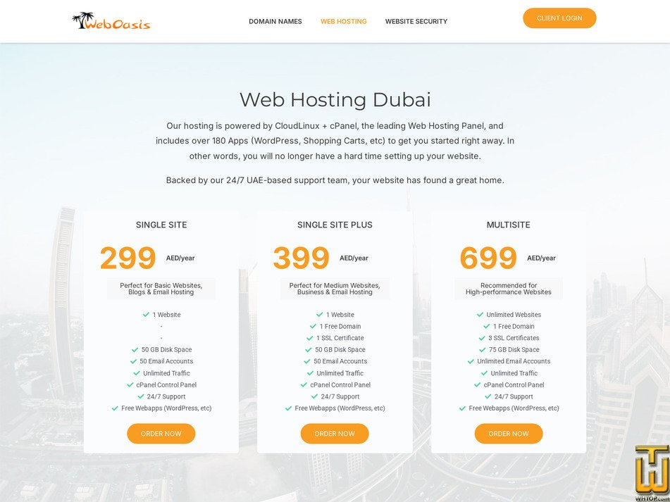 Taken on 26 May, 2026 screenshot of Multi site from weboasis.ae