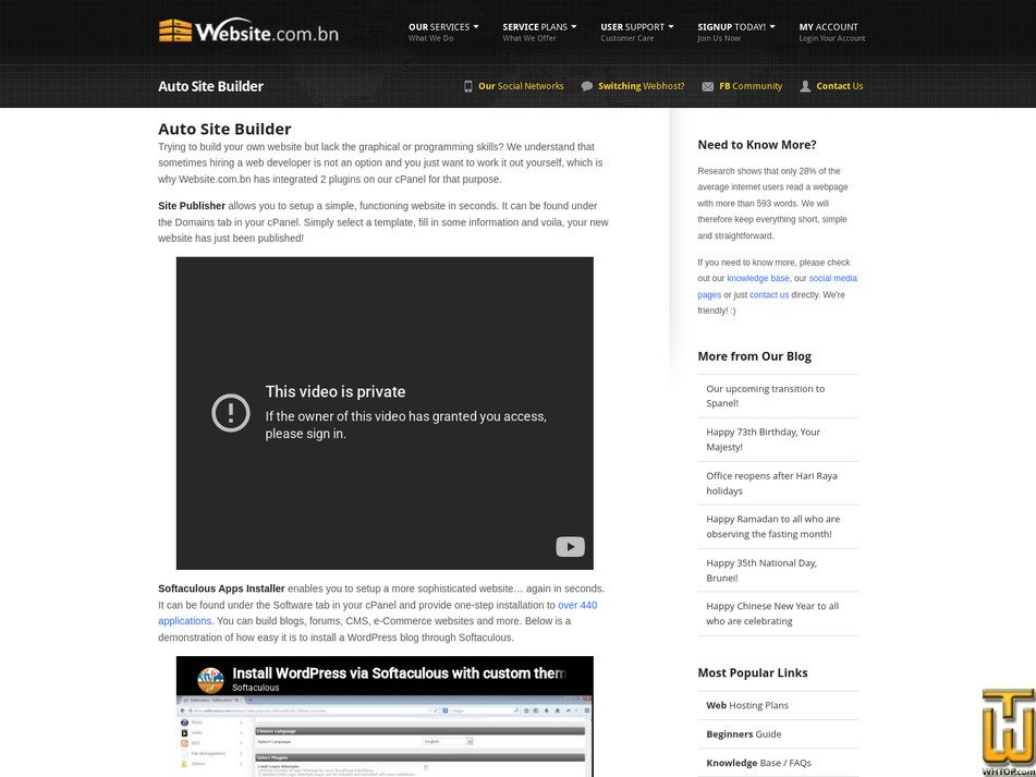 Taken on 17 June, 2026 screenshot of Auto Site Builder from website.com.bn
