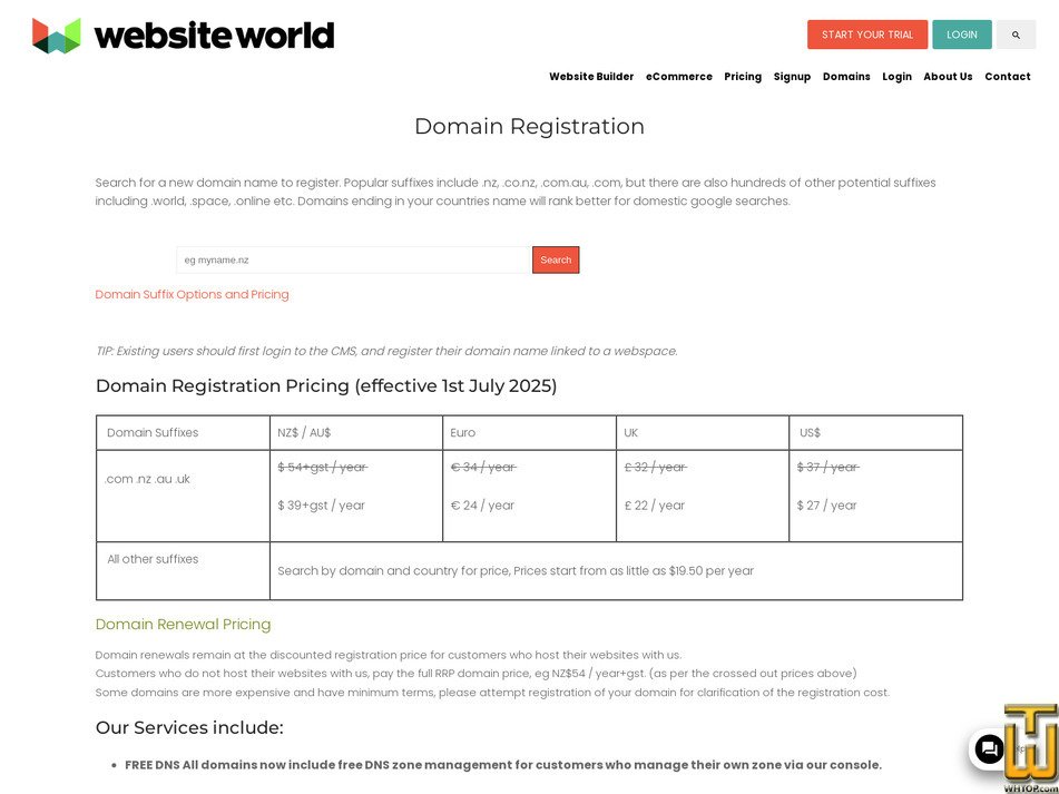 Taken on 5 July, 2026 screenshot of .com from websitebuilder.nz