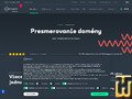 screenshot of Jednoduche presmerovanie from websupport.sk