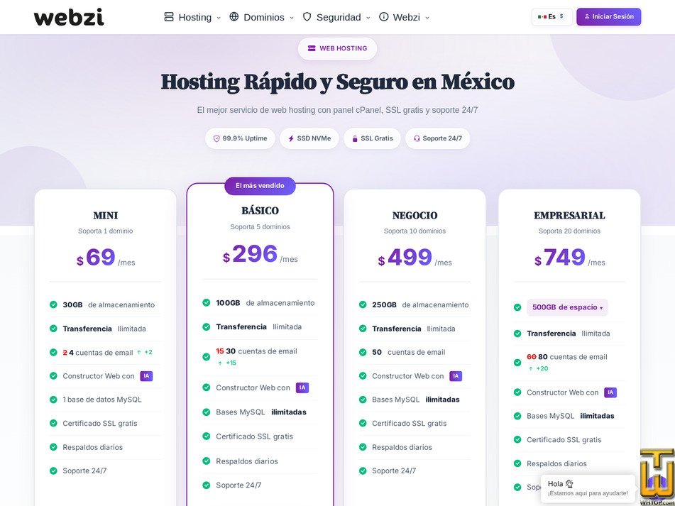 screenshot of MINI from webzi.mx