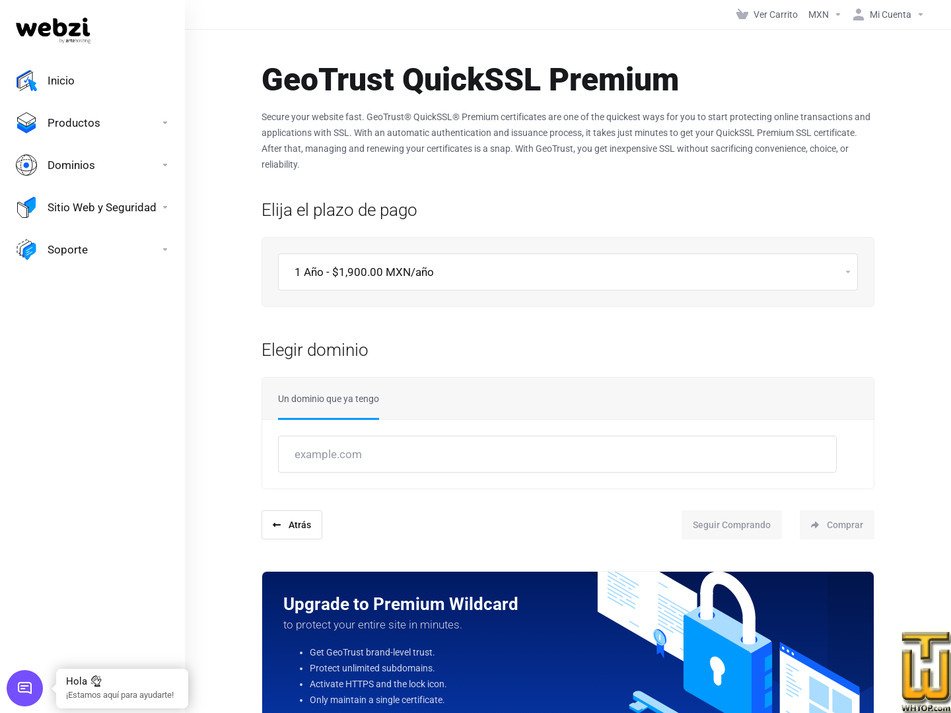 Taken on 28 April, 2026 screenshot of GeoTrust QuickSSL Premium from webzi.mx