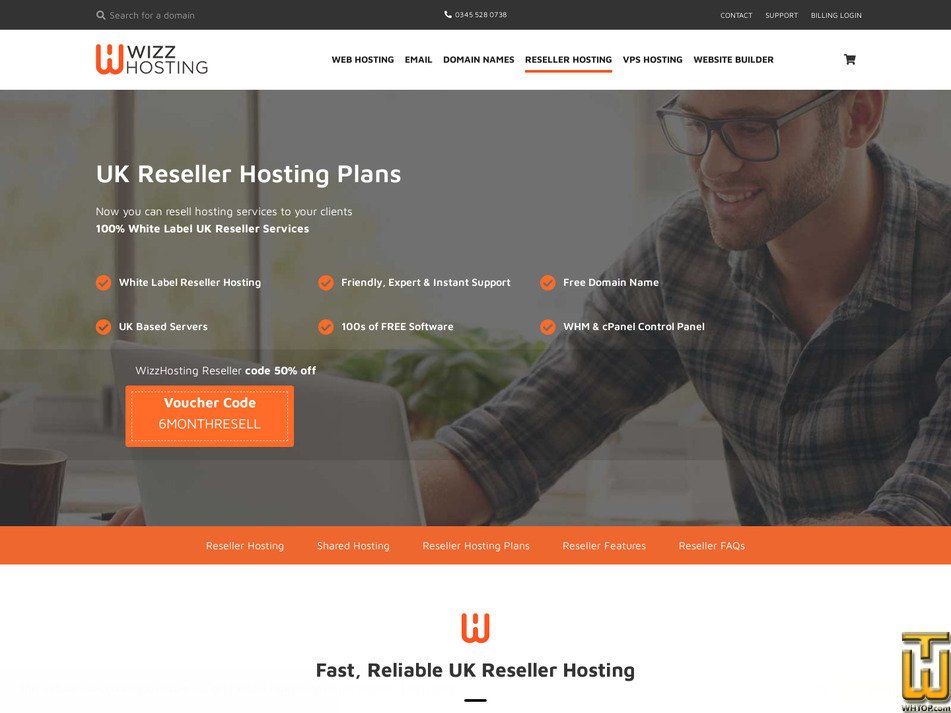 Taken on 23 August, 2026 screenshot of Reseller Plus from wizzhosting.co.uk