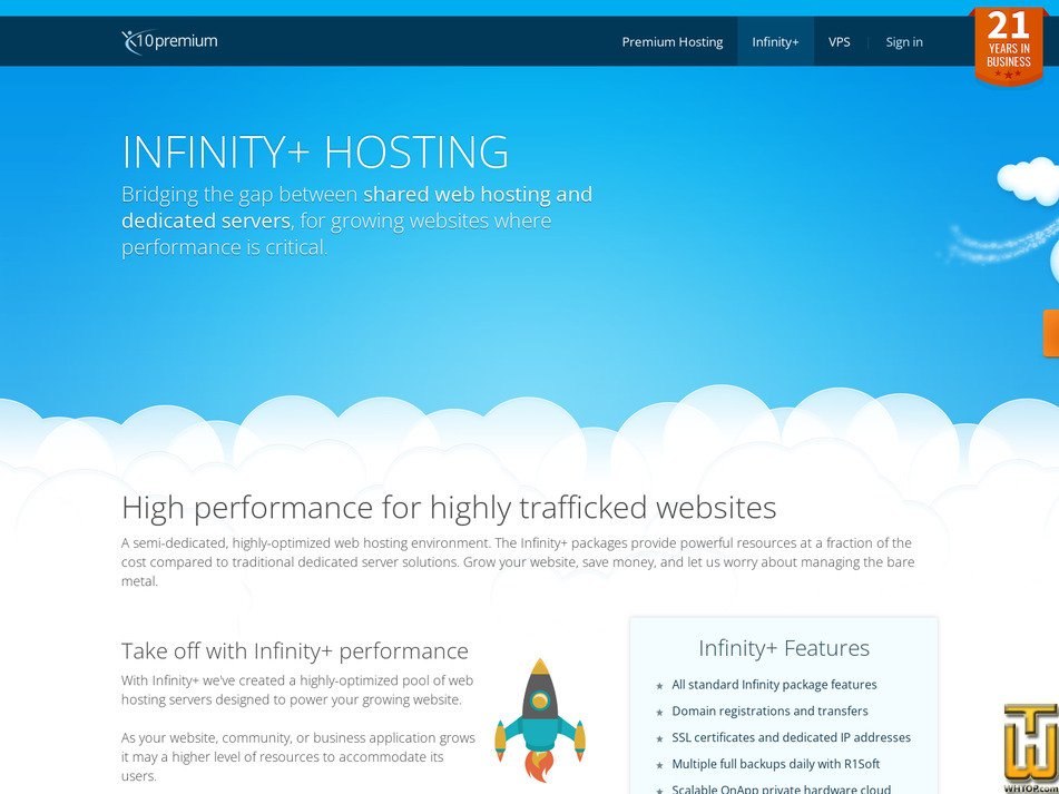 Taken on 17 March, 2026 screenshot of Infinity+Three from x10hosting.com