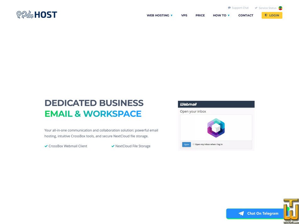 screenshot of 2 TB Business Email Hosting from yegara.com