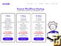 screenshot of Wordpress: 1 Site from zonode.com
