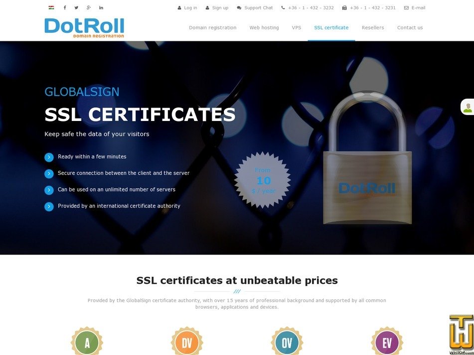 Taken on 14 November, 2019 screenshot of ALPHA SSL from dotroll.com