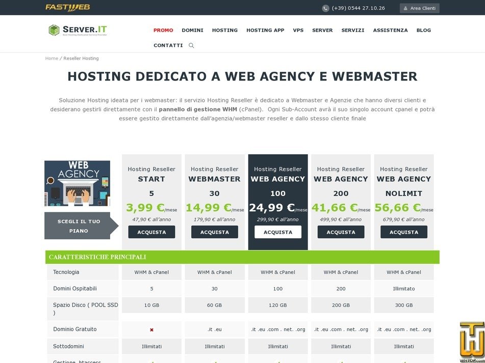 screenshot of START 5 from server.it